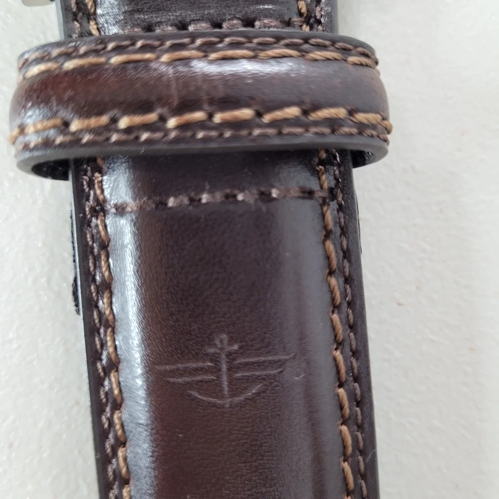 Dockers Brown Leather Dress Belt - Size 38